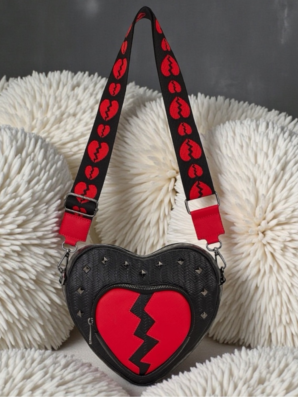 Loungefly Broken Heart Figural Crossbody Bag NWT